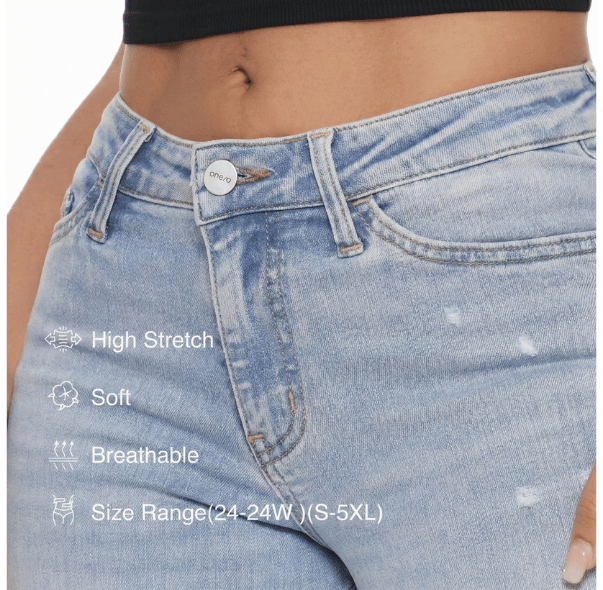 Casual Comfort Stretch Wide Denim