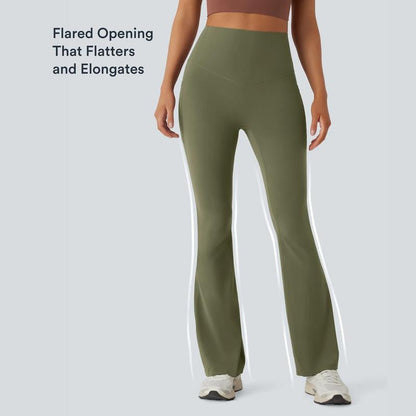 UltraSculpt High Waisted Scrunch Butt Lifting Tummy Control Pocket Shaping Yoga Bootcut Leggings
