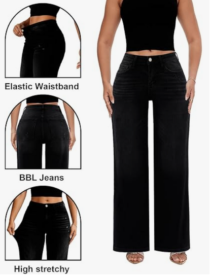 Casual Comfort Stretch Wide Denim